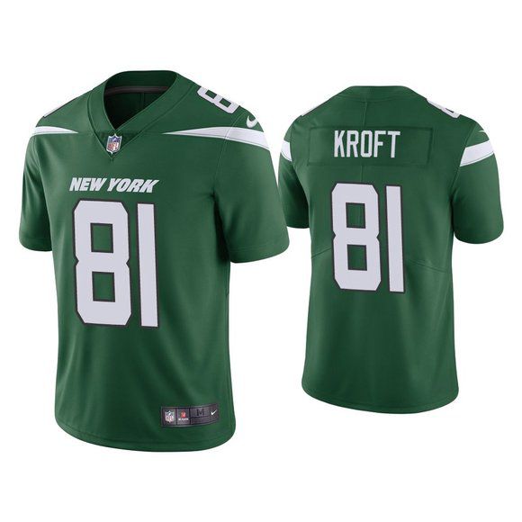 Men New York Jets #81 Tyler Kroft Nike Gotham Green Limited NFL Jersey